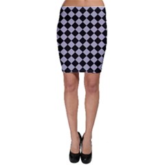 Block Fiesta Black And Silver Grey Bodycon Skirt