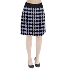 Block Fiesta Black And Silver Grey Pleated Skirt