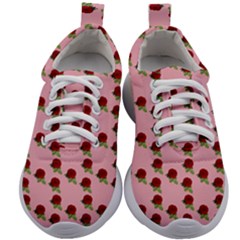 Rose In Pink Kids Athletic Shoes by snowwhitegirl