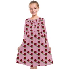 Rose In Pink Kids  Midi Sailor Dress