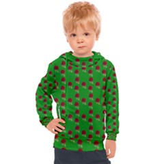 Rose In Green Kids  Hooded Pullover