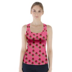 Rose In Mexican Pink Racer Back Sports Top by snowwhitegirl