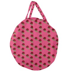 Rose In Mexican Pink Giant Round Zipper Tote by snowwhitegirl