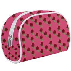 Rose In Mexican Pink Makeup Case (large) by snowwhitegirl