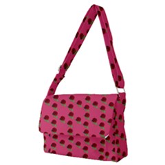 Rose In Mexican Pink Full Print Messenger Bag (m) by snowwhitegirl