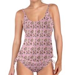 Robin Art Pink Pattern Tankini Set by snowwhitegirl