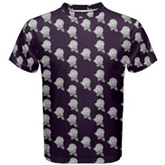 White Rose In Purple Men s Cotton Tee by snowwhitegirl