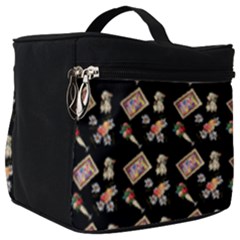 Robin Art Black Pattern Make Up Travel Bag (big) by snowwhitegirl
