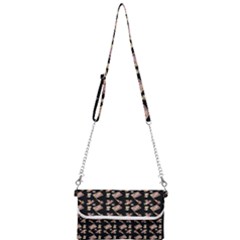 Robin Art Black Pattern Mini Crossbody Handbag by snowwhitegirl