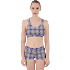 Doily Only Pattern Blue Work It Out Gym Set by snowwhitegirl