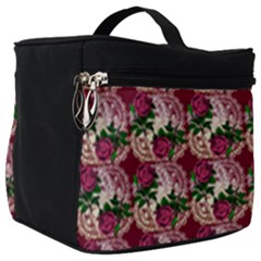 Doily Rose Pattern Red Make Up Travel Bag (big) by snowwhitegirl