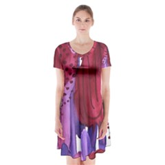 Pattern 17 Short Sleeve V-neck Flare Dress by Sobalvarro