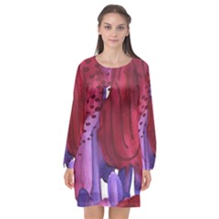 Pattern 17 Long Sleeve Chiffon Shift Dress  by Sobalvarro