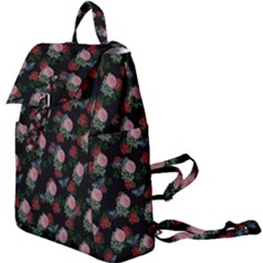Dark Floral Butterfly Black Buckle Everyday Backpack by snowwhitegirl