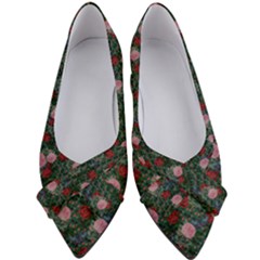 Dark Floral Butterfly Teal Bats Lip Green Women s Bow Heels