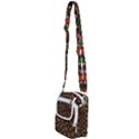 Fiola Pattern Brown Shoulder Strap Belt Bag View2