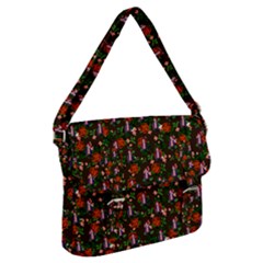 Fiola Pattern Brown Buckle Messenger Bag by snowwhitegirl