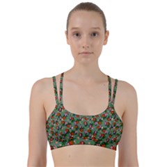 Fiola Pattern Green Line Them Up Sports Bra by snowwhitegirl