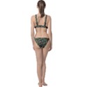 Fiola Pattern Green Classic Banded Bikini Set  View2