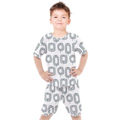 Forest Patterns 16 Kids  Tee And Shorts Set by Sobalvarro