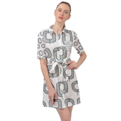 Forest Patterns 16 Belted Shirt Dress by Sobalvarro