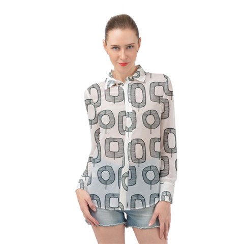 Forest Patterns 16 Long Sleeve Chiffon Shirt by Sobalvarro