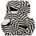 Black And White Crazy Pattern Car Seat Back Cushion  View1