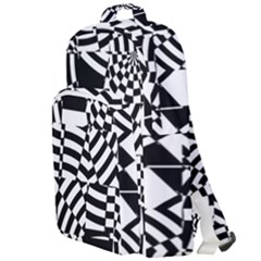 Black And White Crazy Pattern Double Compartment Backpack by Sobalvarro