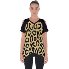 Ghepard Gold  Cut Out Side Drop Tee by AngelsForMe