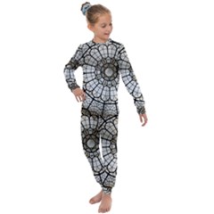 Pattern Abstract Structure Art Kids  Long Sleeve Set 