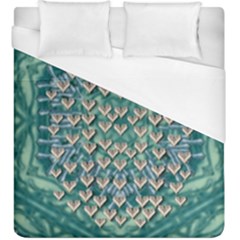 Heavy Metal Hearts And Belive In Sweet Love Duvet Cover (king Size) by pepitasart
