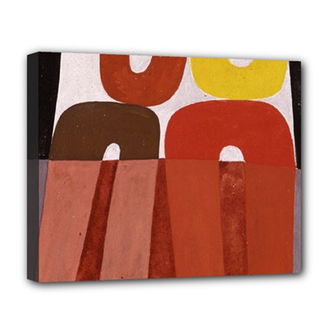 Sophie Taeuber Arp, Composition À Motifs D arceaux Ou Composition Horizontale Verticale Deluxe Canvas 20  X 16  (stretched) by Sobalvarro