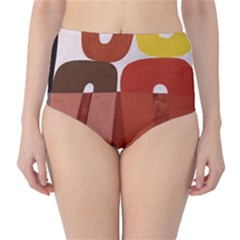 Sophie Taeuber Arp, Composition à Motifs D arceaux Ou Composition Horizontale Verticale Classic High-Waist Bikini Bottoms