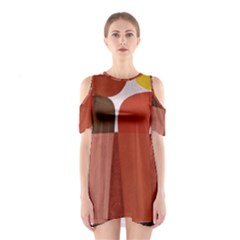 Sophie Taeuber Arp, Composition à Motifs D arceaux Ou Composition Horizontale Verticale Shoulder Cutout One Piece Dress