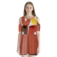 Sophie Taeuber Arp, Composition à Motifs D arceaux Ou Composition Horizontale Verticale Shoulder Cutout Velvet One Piece