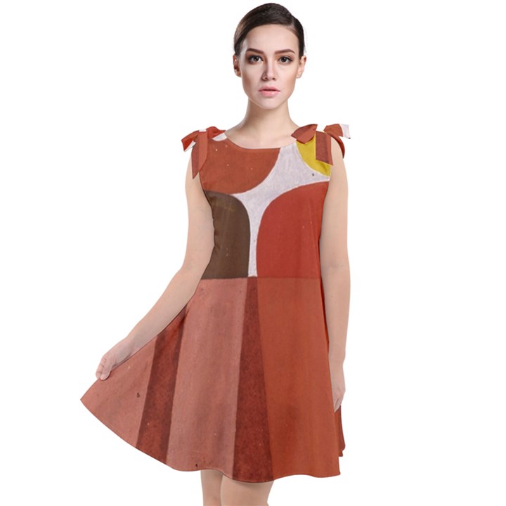 Sophie Taeuber Arp, Composition à Motifs D arceaux Ou Composition Horizontale Verticale Tie Up Tunic Dress