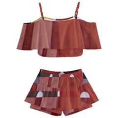 Sophie Taeuber Arp, Composition à Motifs D arceaux Ou Composition Horizontale Verticale Kids  Off Shoulder Skirt Bikini