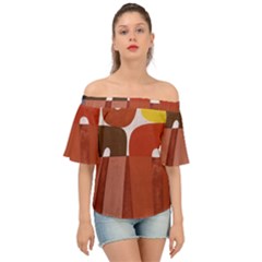 Sophie Taeuber Arp, Composition À Motifs D arceaux Ou Composition Horizontale Verticale Off Shoulder Short Sleeve Top by Sobalvarro