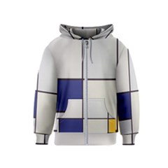 Tableau I, By Piet Mondriaan Kids  Zipper Hoodie by Sobalvarro