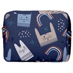 Colorful Cute Cats Seamless Pattern Make Up Pouch (large) by Vaneshart