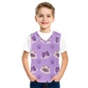 Cute Colorful Cat Kitten With Paw Yarn Ball Seamless Pattern Kids  SportsWear View1