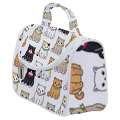 Cat Kitten Seamless Pattern Satchel Handbag