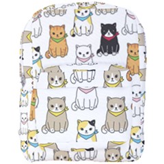 Cat Kitten Seamless Pattern Full Print Backpack