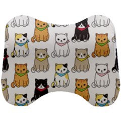 Cat Kitten Seamless Pattern Head Support Cushion