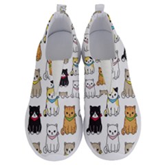 Cat Kitten Seamless Pattern No Lace Lightweight Shoes