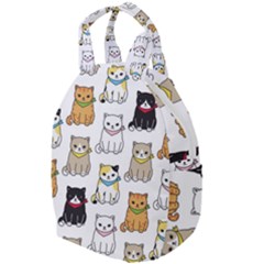 Cat Kitten Seamless Pattern Travel Backpacks