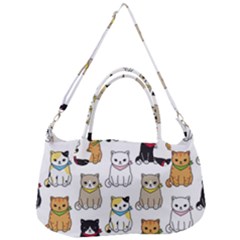 Cat Kitten Seamless Pattern Removal Strap Handbag