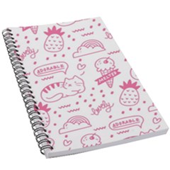 Cute Girly Seamless Pattern 5 5  X 8 5  Notebook by Vaneshart
