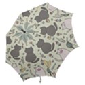 Funny Cartoon Cats Seamless Pattern  Hook Handle Umbrellas (Small) View2