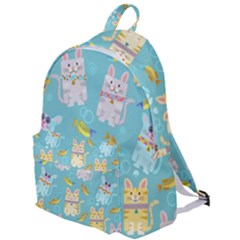 Vector Seamless Pattern With Colorful Cats Fish The Plain Backpack